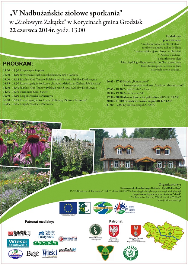 plakat V nadbuzanskie ziolowe spotkania